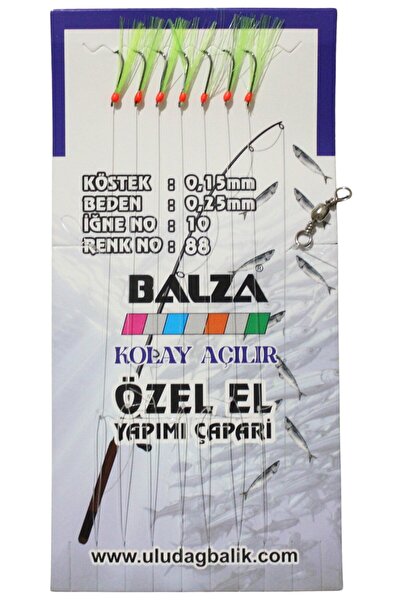 BALZA Kartelada 7'lİ Özel El Yapımı Çapari (İğne No: 10)