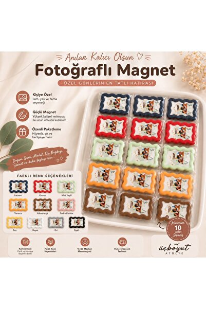 ÜÇ BOYUT ATÖLYE Fotoğraflı Magnet - Kişiye Özel Anılarınızı Ölümsüzleştirelim...