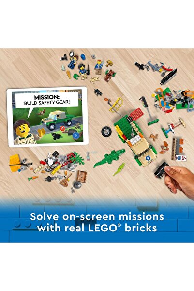 LEGO مجموعة ألعاب بناء رقمية تفاعلية لمهام إنقاذ الحيوانات البرية في المدينة 60353 للأطفال، للأولاد والبنات من سن 6 سنوات فما فوق (246 قطعة)