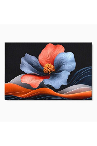 Luxcanva Tablou Canvas Floare Abstracta 60x40 cm pe Sasiu Lemn Floare Abstrac...