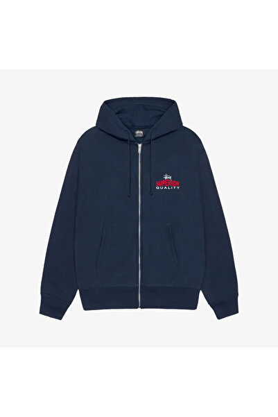 Stussy Superior Quality Ziphood'Navy' Juststep