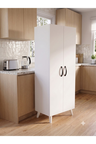 KZY 14L Elbise Dolabı,Mutfak Dolabı,Kıyafet Dolabı,Beyaz