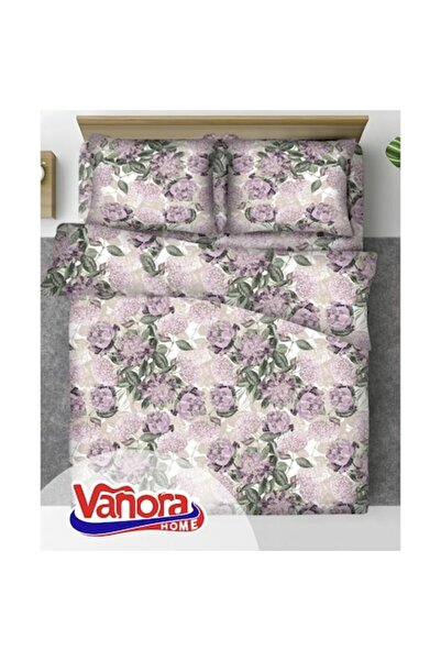 vanora Set de lenjerie de pat din bumbac, mărime king size, 92 g/m², bujor