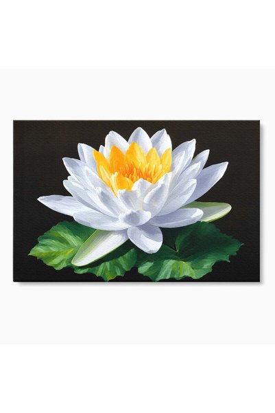 Luxcanva Tablou Canvas Floare De Lotus 70x50 cm pe Sasiu Lemn Floare Lotus Na...