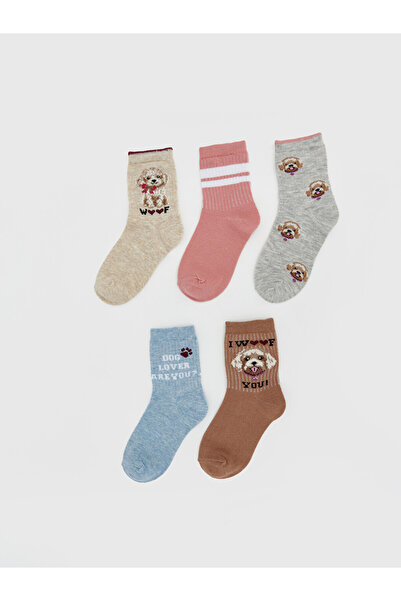 LC Waikiki Patterned Girls' Ankle Socks 5 Pack