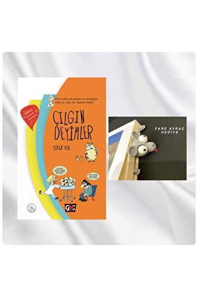 Genç Nesil ÇILGIN DEYİMLER / CİLTLİ / KAFASI SIKIŞAN FARE FİGÜRLÜ KİTAP AYRAC...