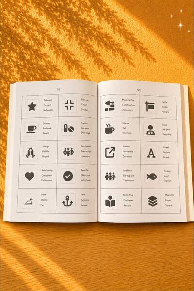 ZUGZWANG B2 Visual Activity Information English Vocabulary Learning Book |   The Book That Exploits the Instant Recognition Ability