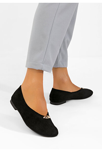 B T Shoes Дамски черни балеринки Раданелия
