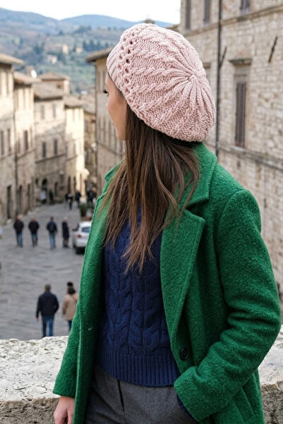 Ritagarcia Women's Knitwear Knitted Painter Beret French Model Winter Beret