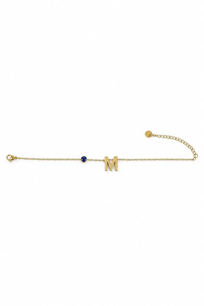 nesdesignn Steel Evil Eye Letter Bracelet — m