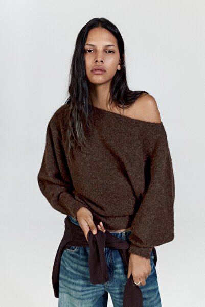 Pull & Bear Kayık yaka regular kazak
