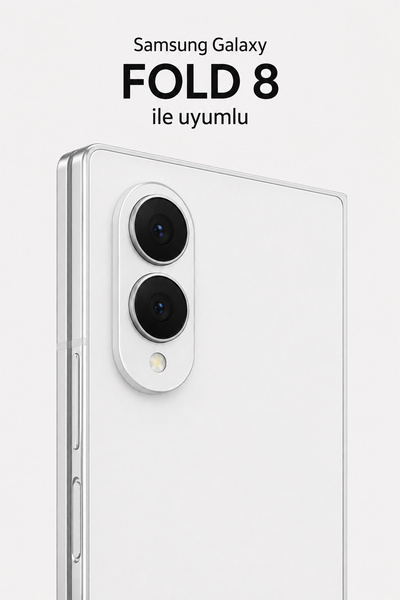 bbtech Samsung Galaxy Z Fold 8 ile Uyumlu Darbe ve Çizilme Önleyici Kamera Camı Koruyucu Premium Kamera Lens Koruyucu