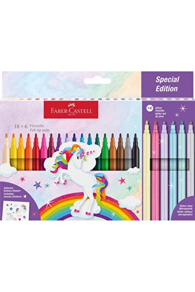 Generic Brand Carioca unicorni Faber-Castell 18 + 6 culori /set