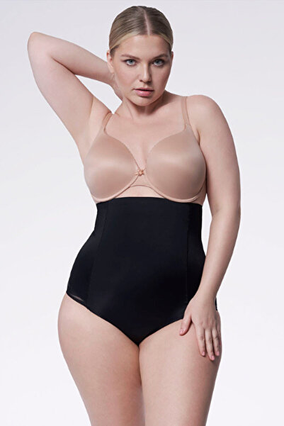 Julimex Chiloti modelatori cu talie foarte inalta si plasa, 141 Mesh - Nero, XL