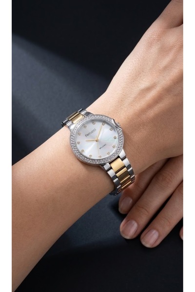 Ferrucci Fc.03420M.02 Women's Wristwatch with Stone-Studded Steel Case