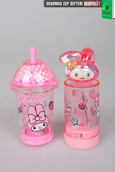 MY MELODY x Dekomus Lisanslı My Mug Boncuklu ve 3D Figürlü Tek Bıçaklı Kalemt...