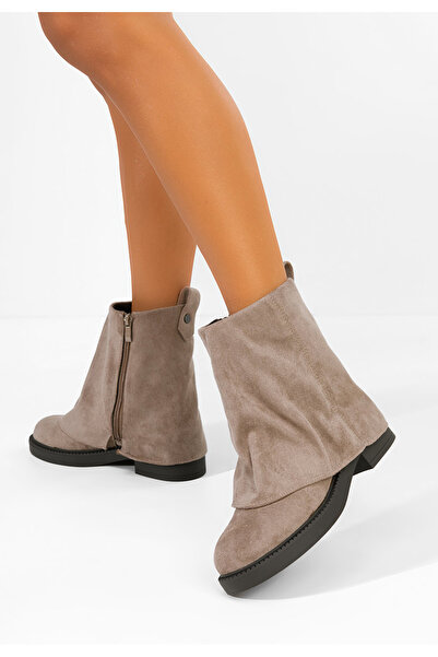 B T Shoes Ghete inalte dama Celinna bej