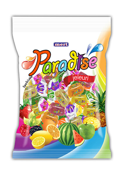 Paradise Jeleuri – Bomboane jeleu cu arome asortate de fructe – Pungă de 800g