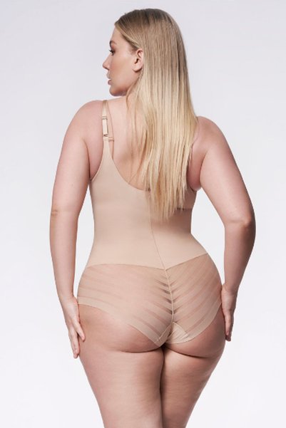 Julimex Body modelator cu plasă, 119 plase - Piele, XXL