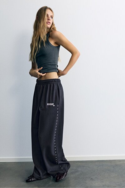 Pull & Bear Zımba detaylı jogger pantolon