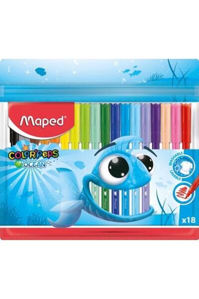 Maped Carioci Color Peps Ocean 18 culori/set,