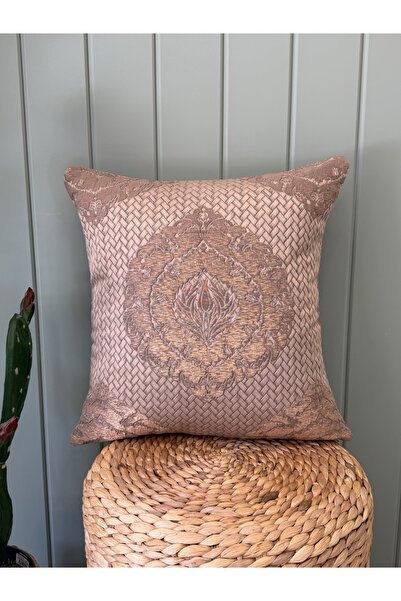 Decamor home Bronze Gold Living Room Throw Pillow Cover