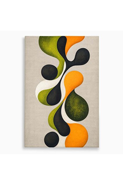 Luxcanva Tablou Canvas Forme Abstracte Organice 50x70 cm pe Sasiu Lemn Abstra...