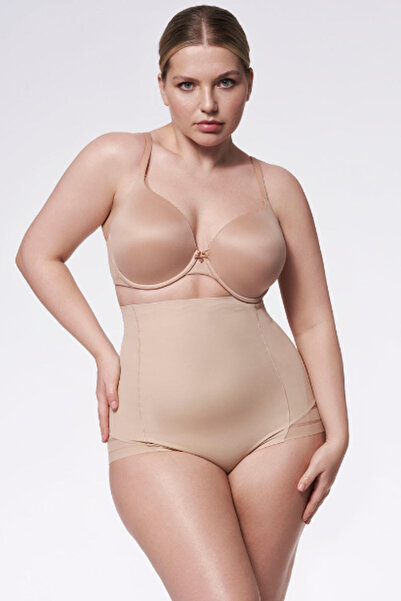 Julimex Chiloti modelatori cu talie foarte inalta si plasa, 141 Mesh - Piele, S