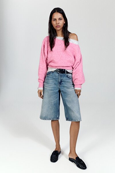 Pull & Bear Kayık yaka regular kazak