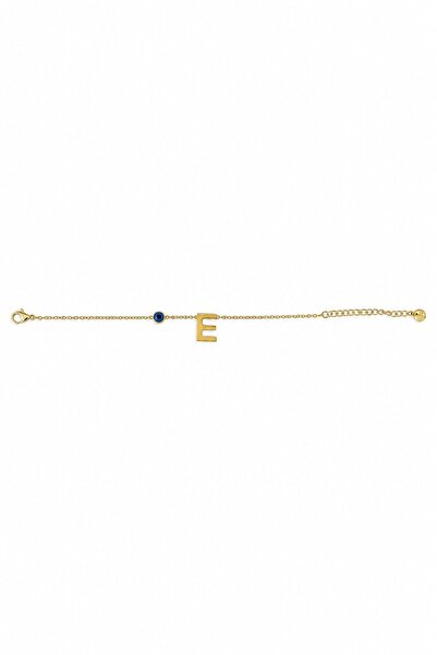 nesdesignn Steel Evil Eye Letter Bracelet — E