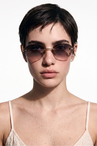 Bilge Karga Cutler Black Nude Gradient Sunglasses