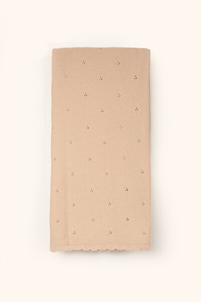 VAUVA 100% Cotton Knitwear Baby Blanket - Soft Knitted Newborn Blanket with P...