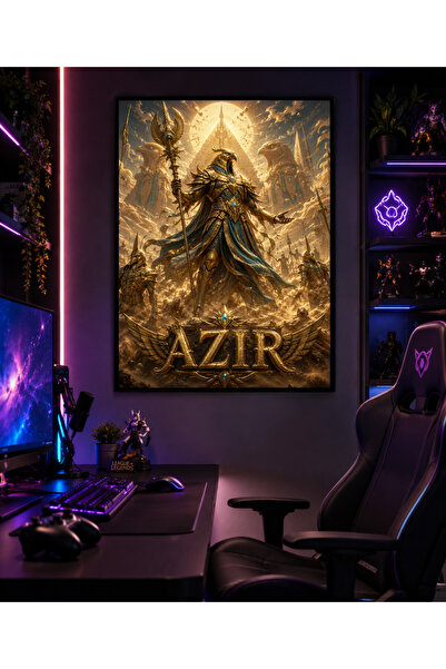 Miutic Print Studio Tablou Gaming League of Legends – Azir, Împăratul Deșertu...