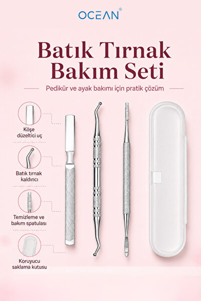 Ocean Batık Tırnak Bakım Seti Tırnak Kenarı Düzenleme ve Bakım Aparatları