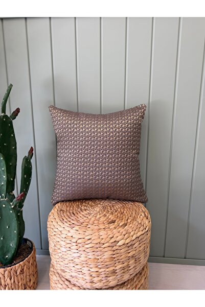Decamor home Rose Gold Smoked Living Room Throw Pillow Cover Pattern3