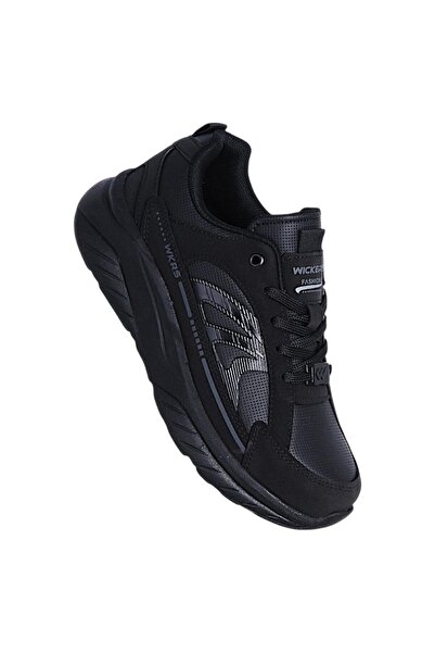 Wickers 3033 Gr Skin Black Pantofi sport pentru băieți