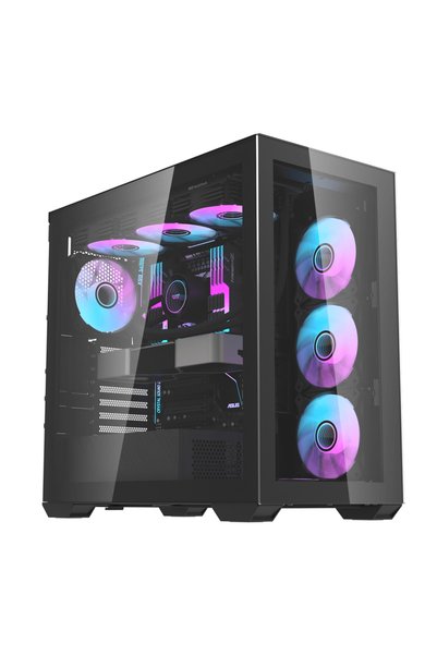 darkFlash DLX4000 E-ATX PC Case, 6 Pre-Installed Fans,425mm GPU Support,360mm...