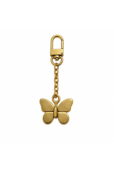 Vlinder - Kelebek Muted gold çanta charmı