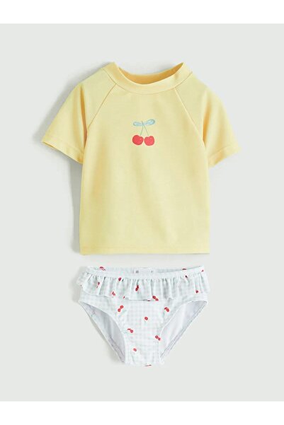 LC Waikiki Printed Baby Girl Swimsuit Set (S6)