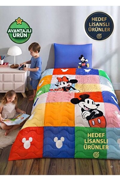 Taç Lisanslı Disney Minnie & Mickey Complete Set Tek Kişilik %100 Pamuk