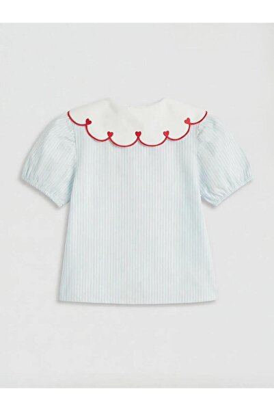 LC Waikiki Baby Collar Striped Girl's Shirt (S6)