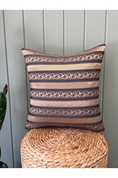 Decamor home Rose Gold Smoked Living Room Throw Pillow Cover Pattern 2