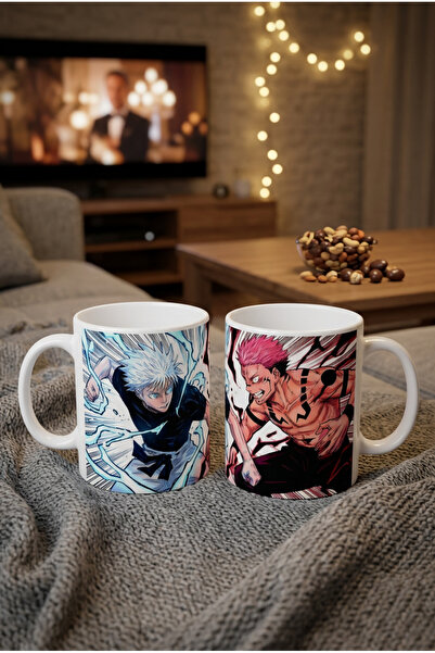 Vulpes Jujutsu Kaisen Saturo Gojo Ve Ryo Sukuna Tasarımlı Anime Kupa Bardak