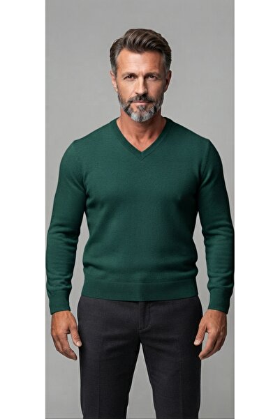 Baran Işık Pulover Rüya pentru bărbați din tricot 100% bumbac cu gât
