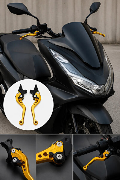 ttr motors Honda Pcx Deluxe Spor Manet Gold Renk ABS (2025-2026) (SERTLİK AYA...