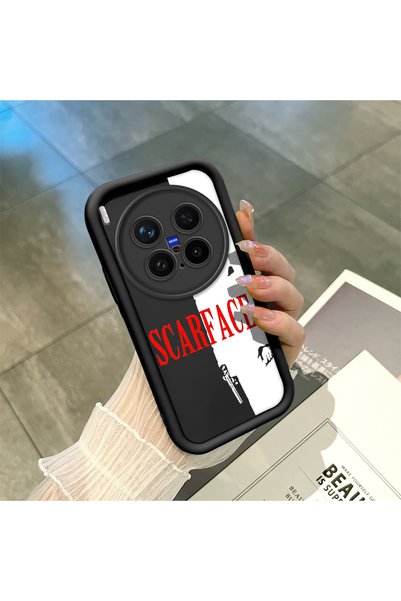 ucuc حافظة سيليكون سوداء متوافقة مع Vivo X300 Pro بتصميم فيلم Scarface باللون...