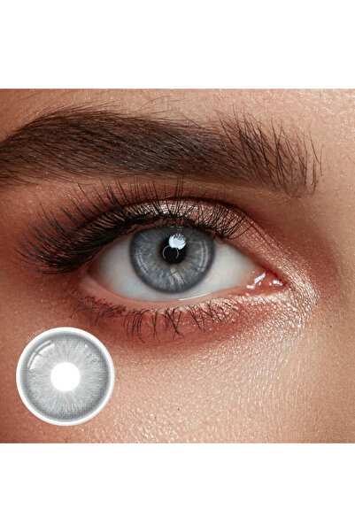 Fancy Look Cannes Gray - Lentile de contact colorate gri, pachet cu suport de...