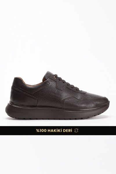 Fame Step Genuine Leather Men's Walking Shoes Casual Comfort Lace-Up Orthoped...