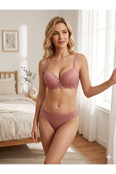 Eta Collection Set de sutien cu burete și dantelă pentru femei – Design elega...