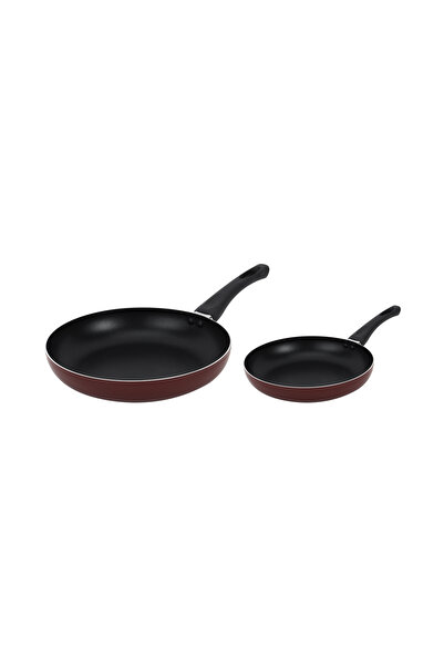 DELCASA 2 Piece Frypan Set DC3683, 20 cm, 26 cm, Aluminum, Nonstick, Heat Res...